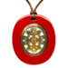 Horn & Lacquer Pendant #12262 - HORN JEWELRY