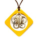 Horn & Lacquer Pendant #12368 - HORN JEWELRY