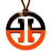Horn & Lacquer Pendant #12424 - HORN JEWELRY