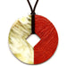 Horn & Leather Pendant #12490 - HORN JEWELRY