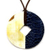 Horn & Leather Pendant #12496 - HORN JEWELRY
