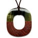 Horn & Leather Pendant #12500 - HORN JEWELRY