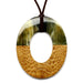 Horn & Leather Pendant #12503 - HORN JEWELRY