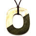 Horn & Leather Pendant #12524 - HORN JEWELRY