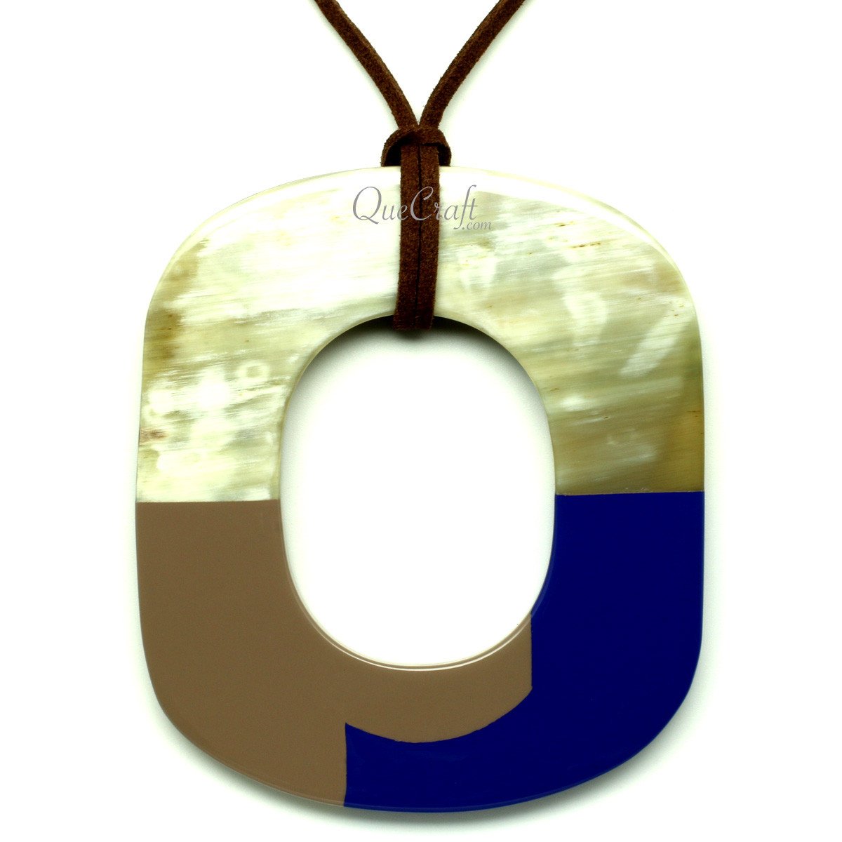 Horn & Lacquer Pendant #12764 - HORN JEWELRY