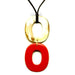 Horn & Lacquer Pendant #12948 - HORN JEWELRY