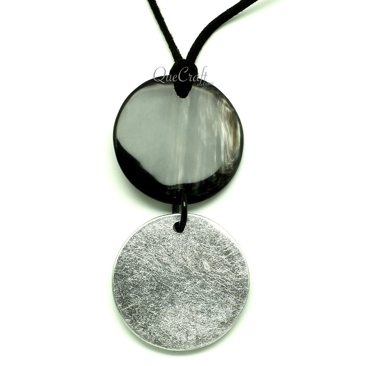 Horn & Lacquer Pendant #12989 - HORN JEWELRY