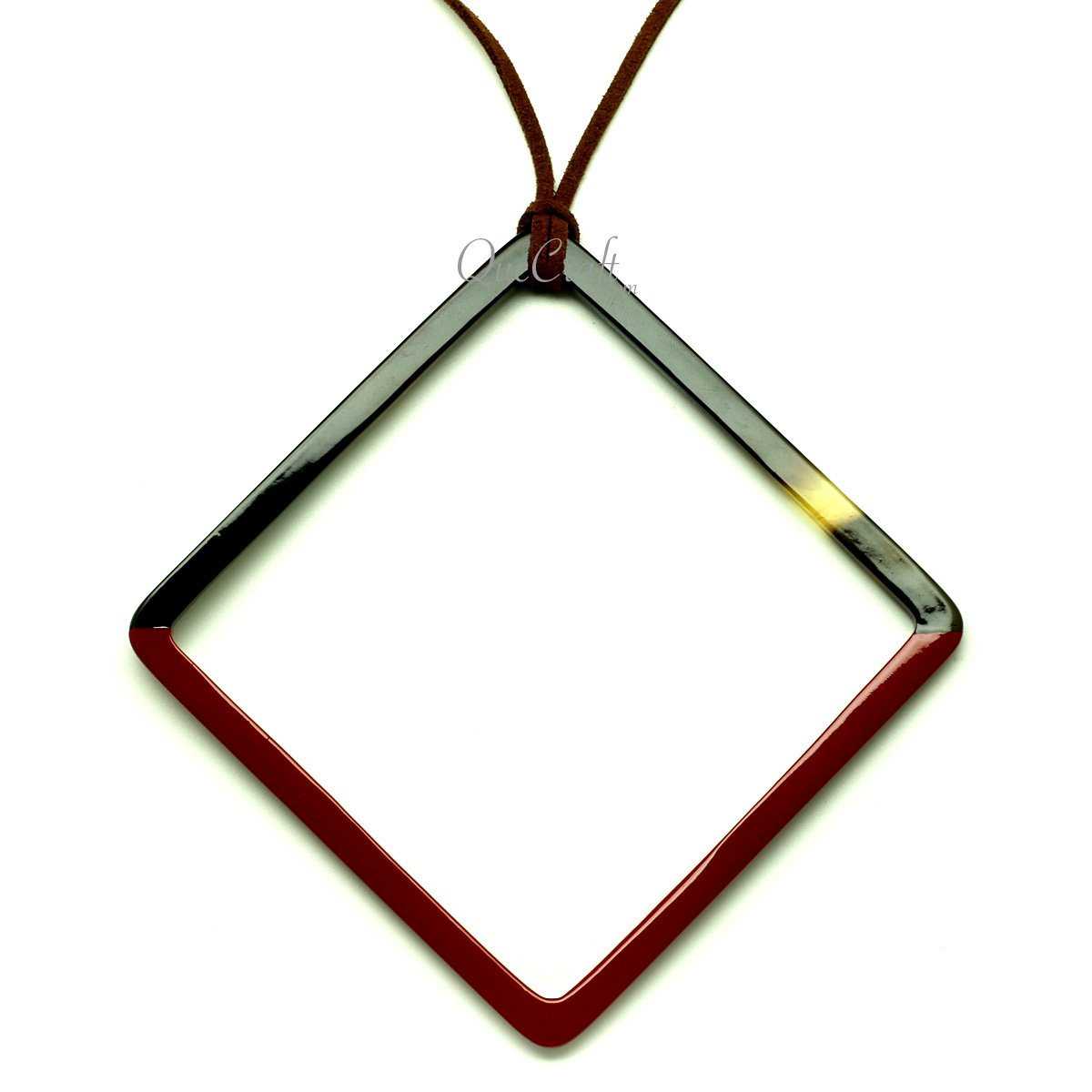 Horn & Lacquer Pendant #13211 - HORN JEWELRY