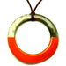 Horn & Lacquer Pendant #13212 - HORN JEWELRY