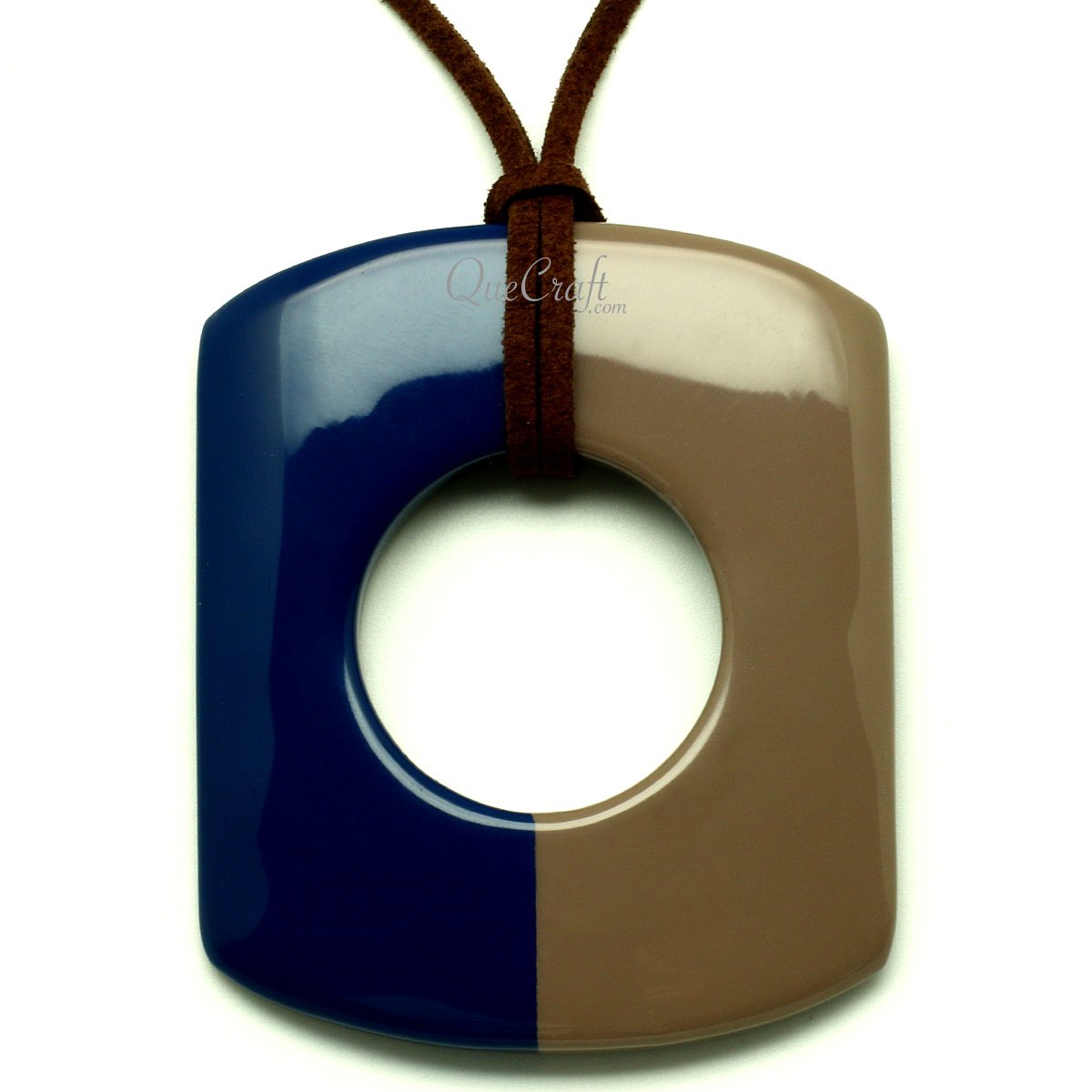 Horn & Lacquer Pendant #13221 - HORN JEWELRY