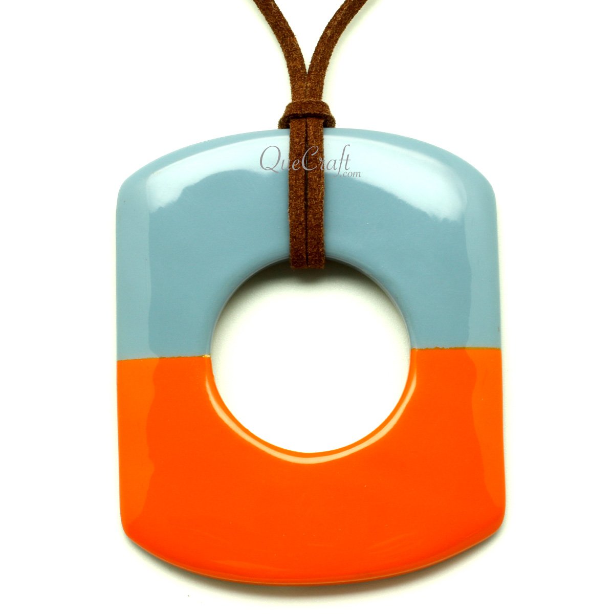 Horn & Lacquer Pendant #13222 - HORN JEWELRY