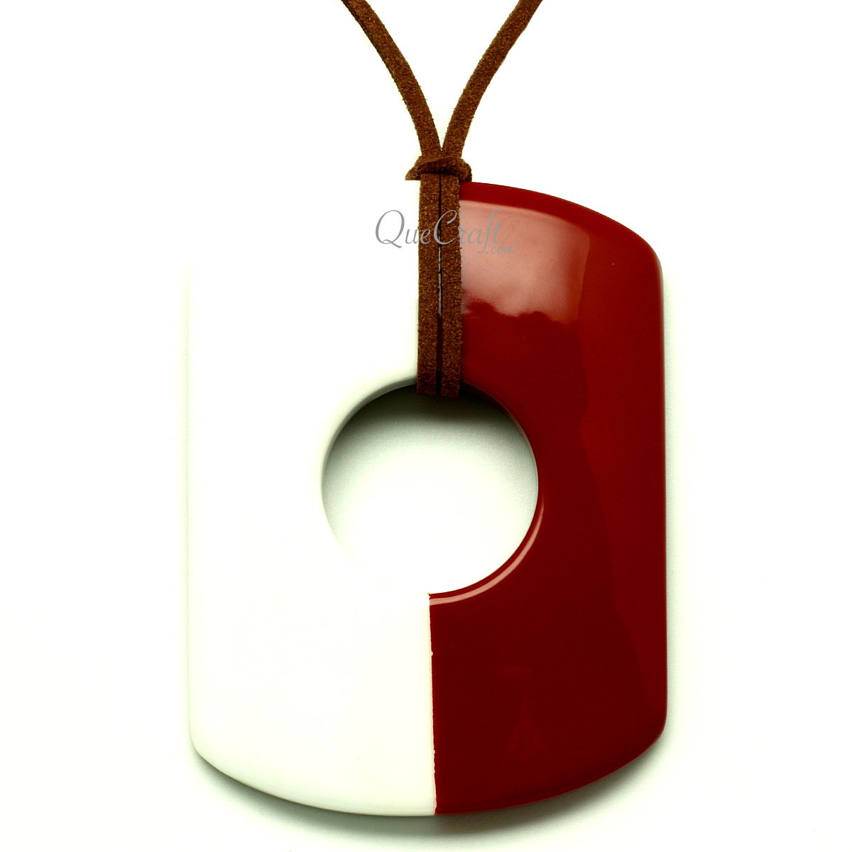 Horn & Lacquer Pendant #13224 - HORN JEWELRY