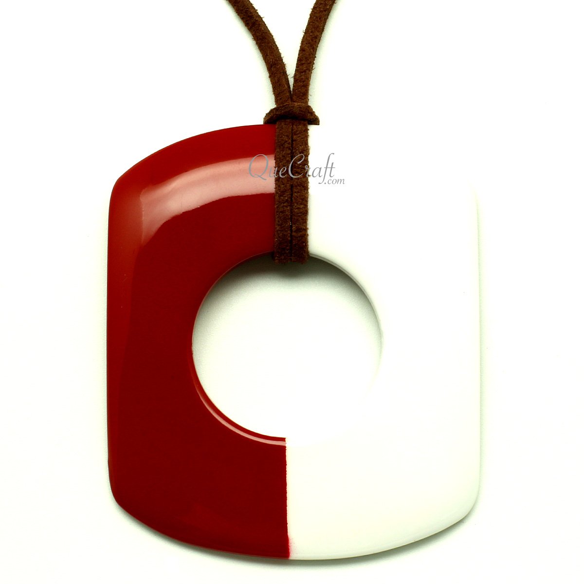 Horn & Lacquer Pendant #13242 - HORN JEWELRY