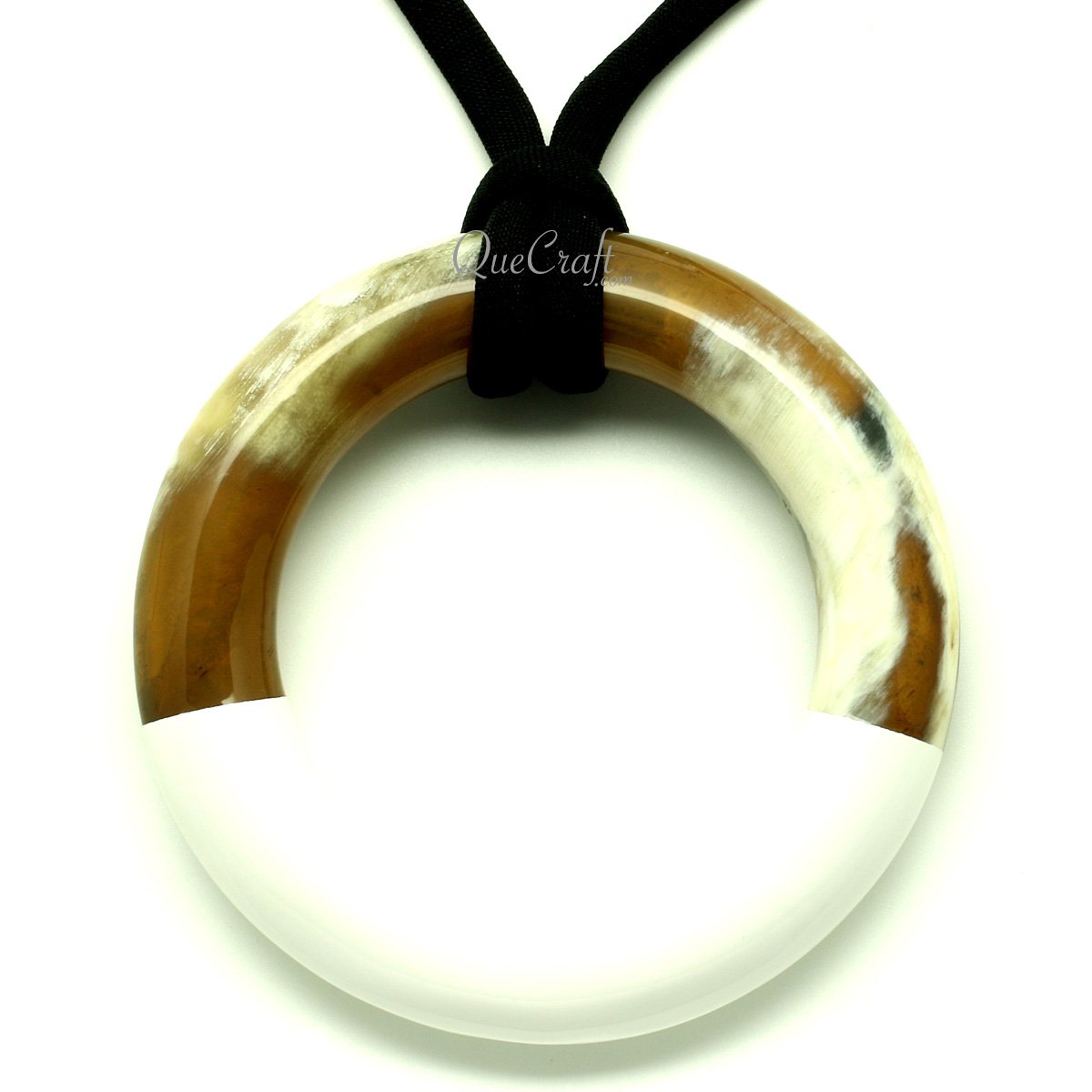 Horn & Lacquer Pendant #13313 - HORN JEWELRY
