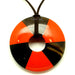 Horn & Lacquer Pendant #13430 - HORN JEWELRY