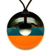 Horn & Lacquer Pendant #13433 - HORN JEWELRY
