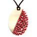 Horn & Lacquer Pendant #13492 - HORN JEWELRY
