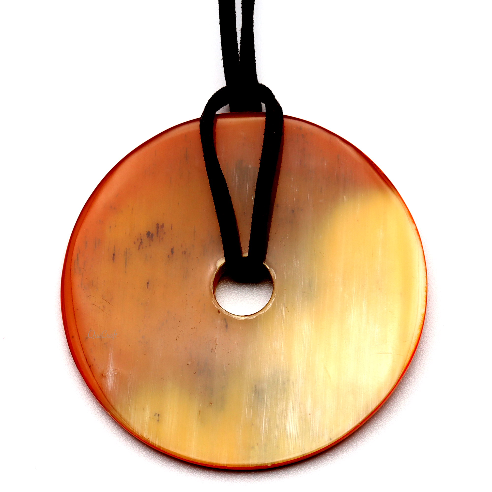 Horn & Lacquer Pendant #13503 - HORN JEWELRY