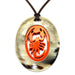 Horn & Lacquer Pendant #6404 - HORN JEWELRY