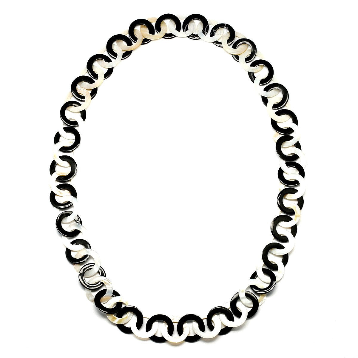 Horn & Shell Necklace #9684 - HORN JEWELRY