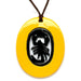 Horn & Lacquer Pendant #6380 - HORN JEWELRY