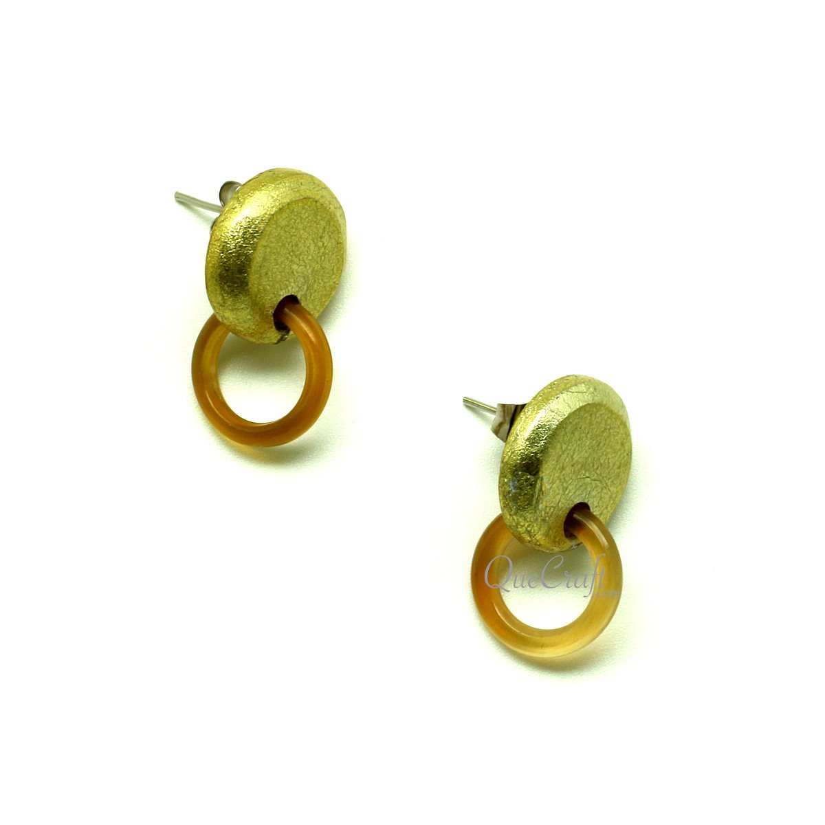 Horn & Lacquer Ear Studs #13194 - HORN JEWELRY