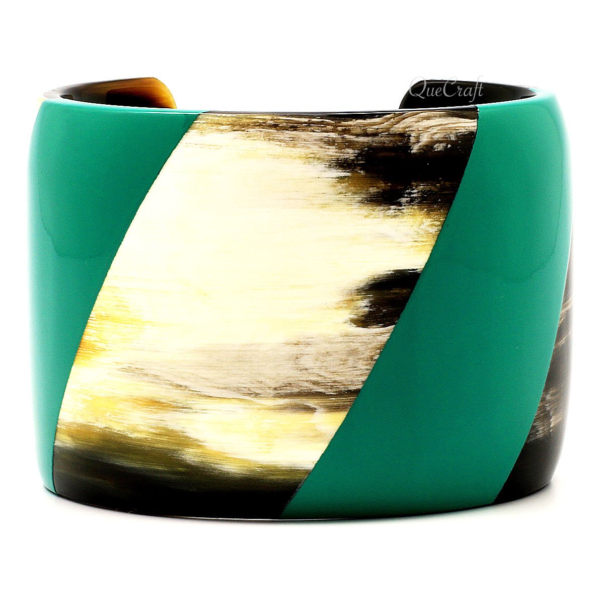 Horn & Lacquer Cuff Bracelet #4777 - HORN JEWELRY