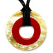 Horn & Lacquer Pendant #11356 - HORN JEWELRY