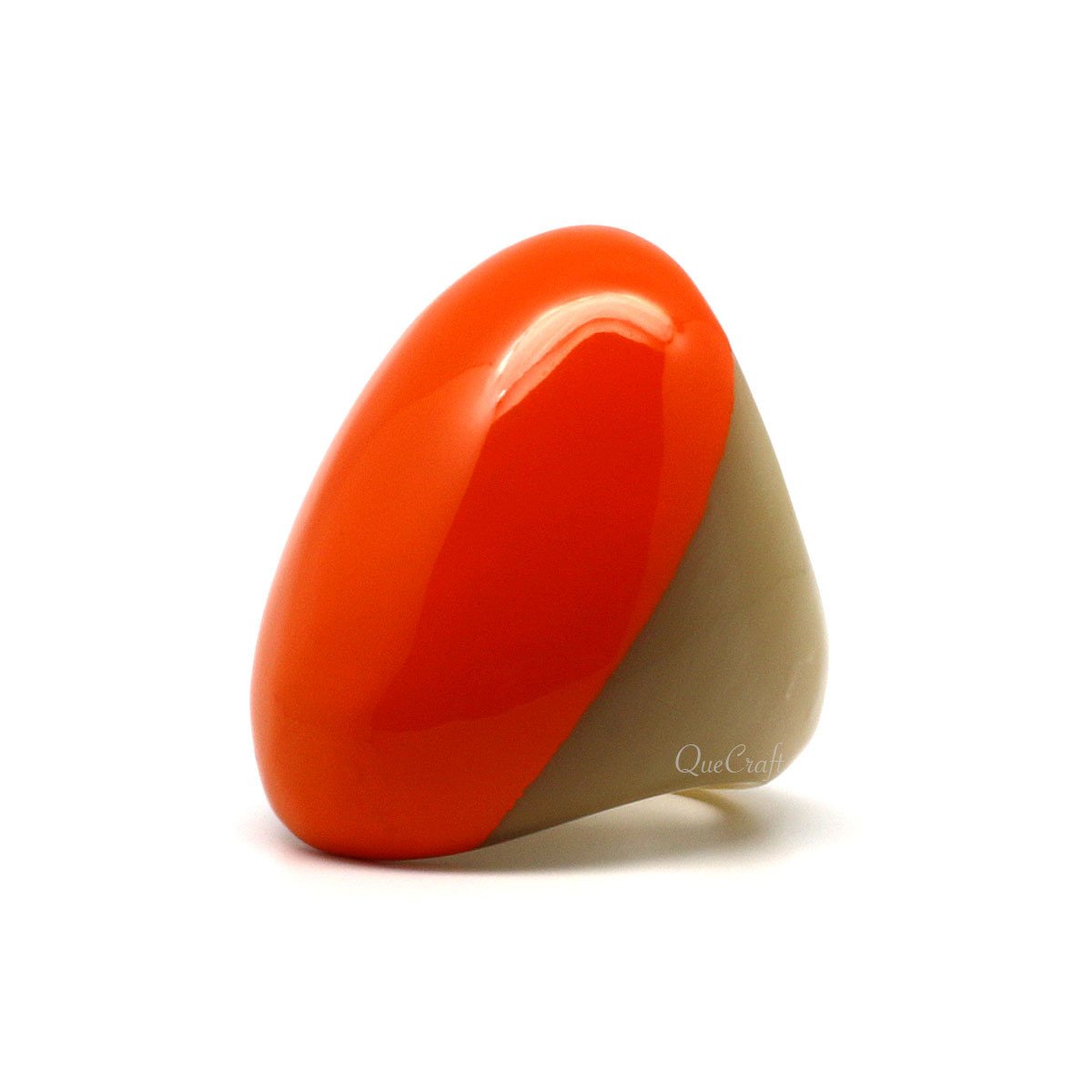 Horn & Lacquer Ring #9798 - HORN JEWELRY