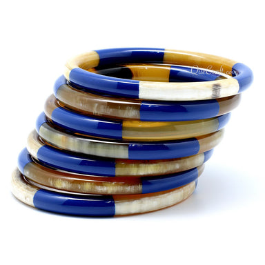 Horn & Lacquer Bangle Bracelets #8468 - HORN JEWELRY