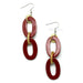 Horn & lacquer Earrings #9732 - HORN JEWELRY