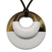 Horn & Lacquer Pendant #6288 - HORN JEWELRY