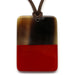 Horn & Lacquer Pendant #6067 - HORN JEWELRY