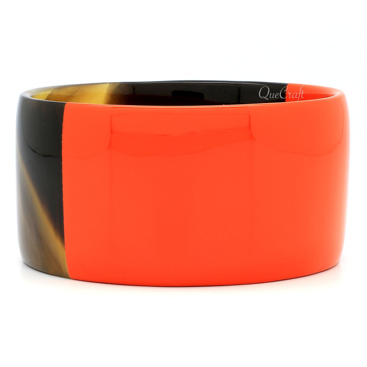 Horn & Lacquer Bangle Bracelet #7748 - HORN JEWELRY