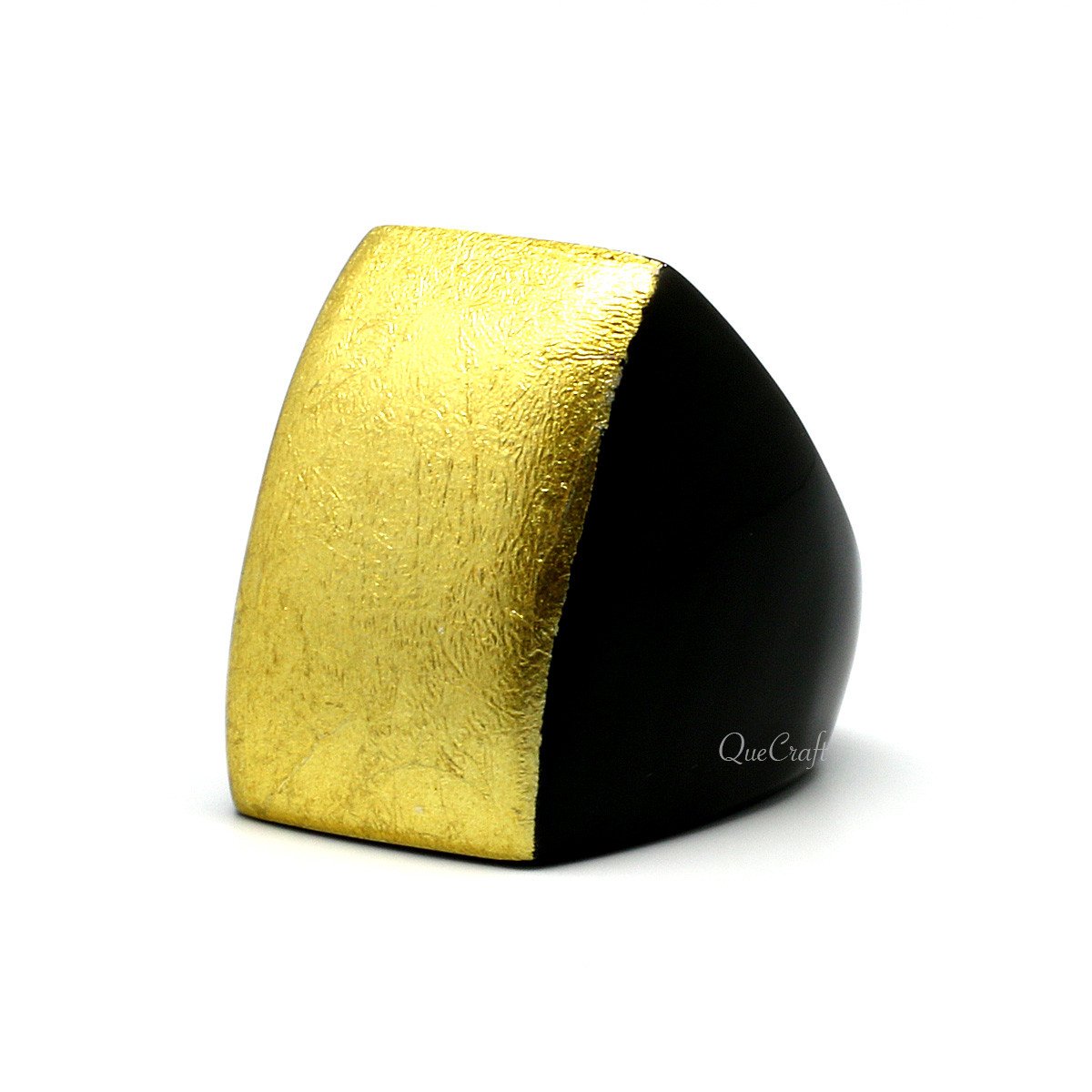 Horn & Lacquer Ring #9752 - HORN JEWELRY